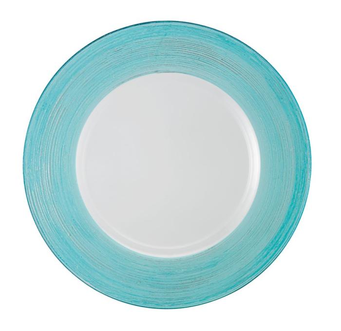 Sottopiatto turchese filo d'argento