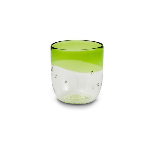51209505.jpg Bicchiere con pepite d'argento verde