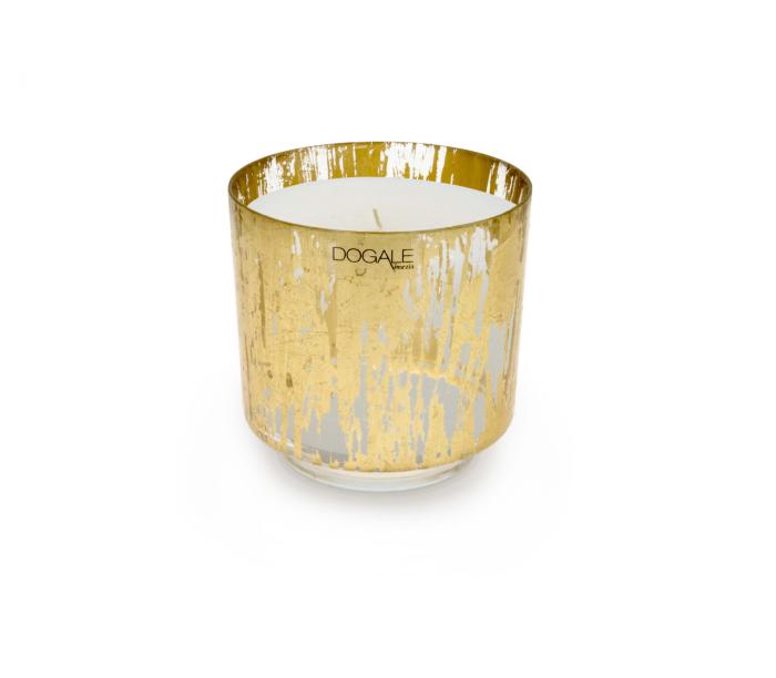 Candela foglia oro
