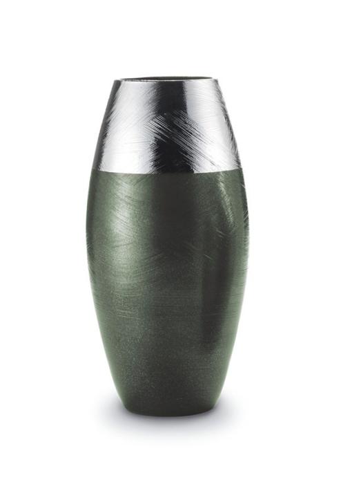 Vaso verde argentato