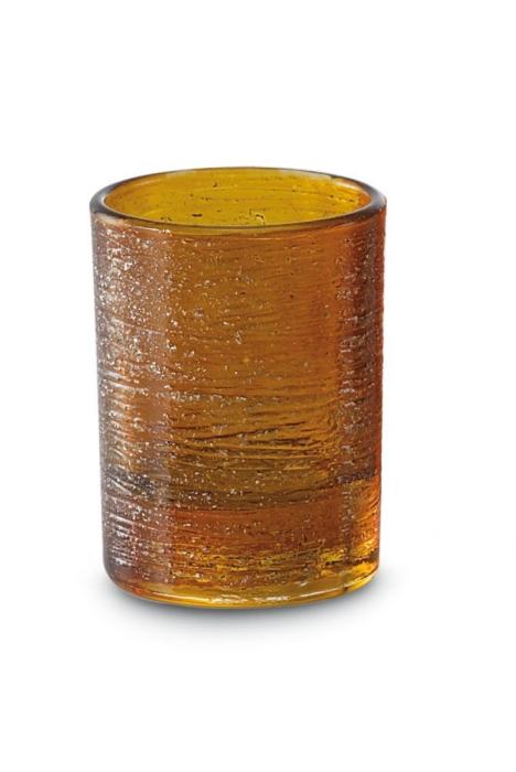 aqmbra.jpg Set 4 bicchieri liquore ambra filo argento
