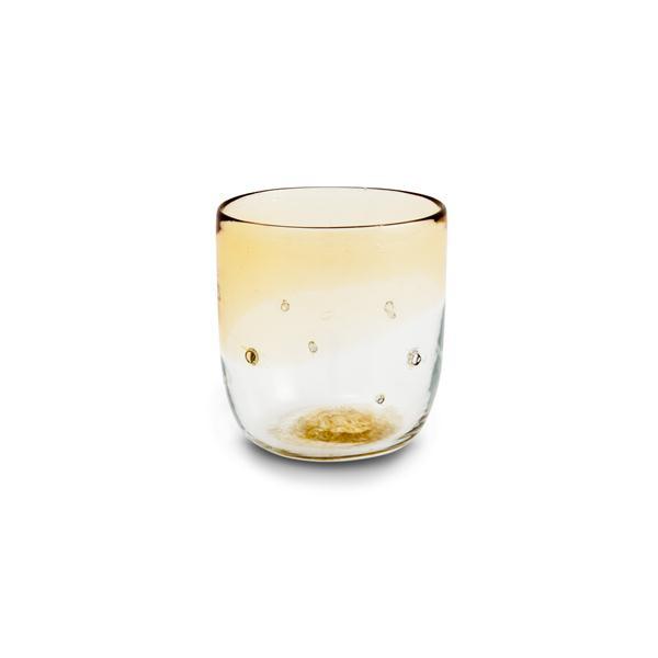 bicchiere-vetro-argento-giallo.jpg Bicchiere con pepite d'argento ambra