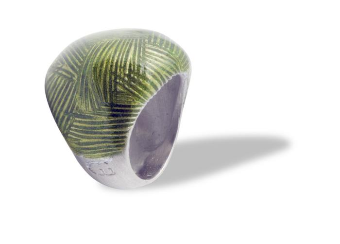 Anello verde sz 14