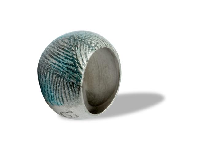 Anello argento azzurro sz 14