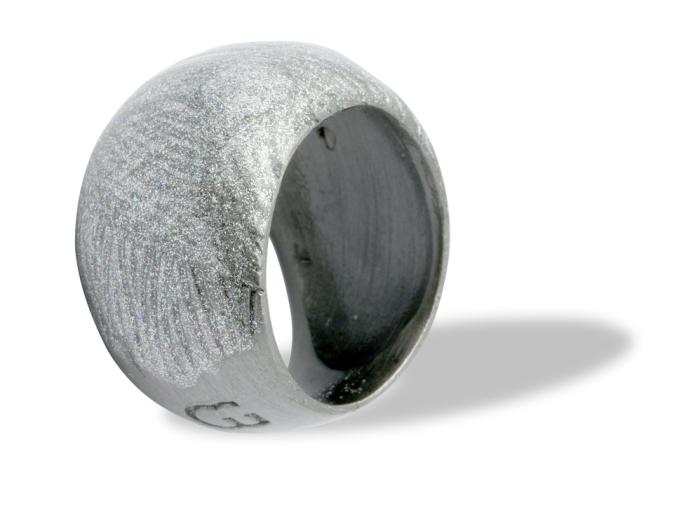 Anello argento nero sz 14