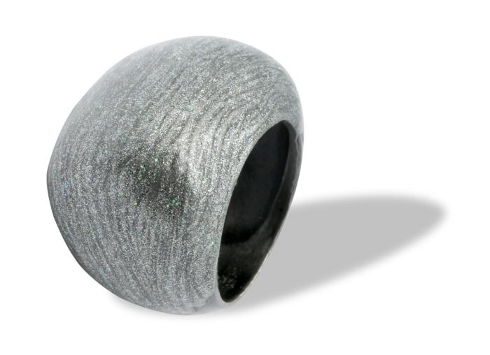 Anello argento nero sz 14