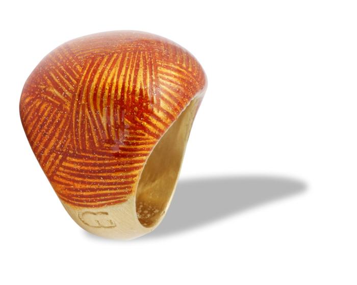 Anello arancio sz 16