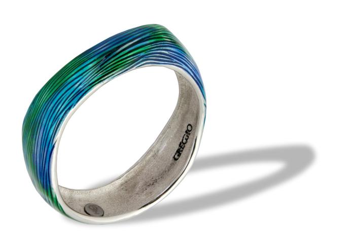 Schiava colore blu verde