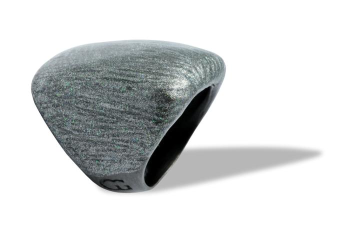 Anello argento nero sz 14