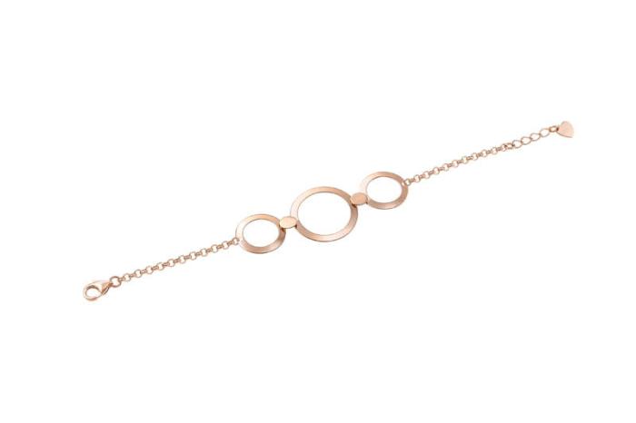 Braccialetto Les Cercles oro rosa