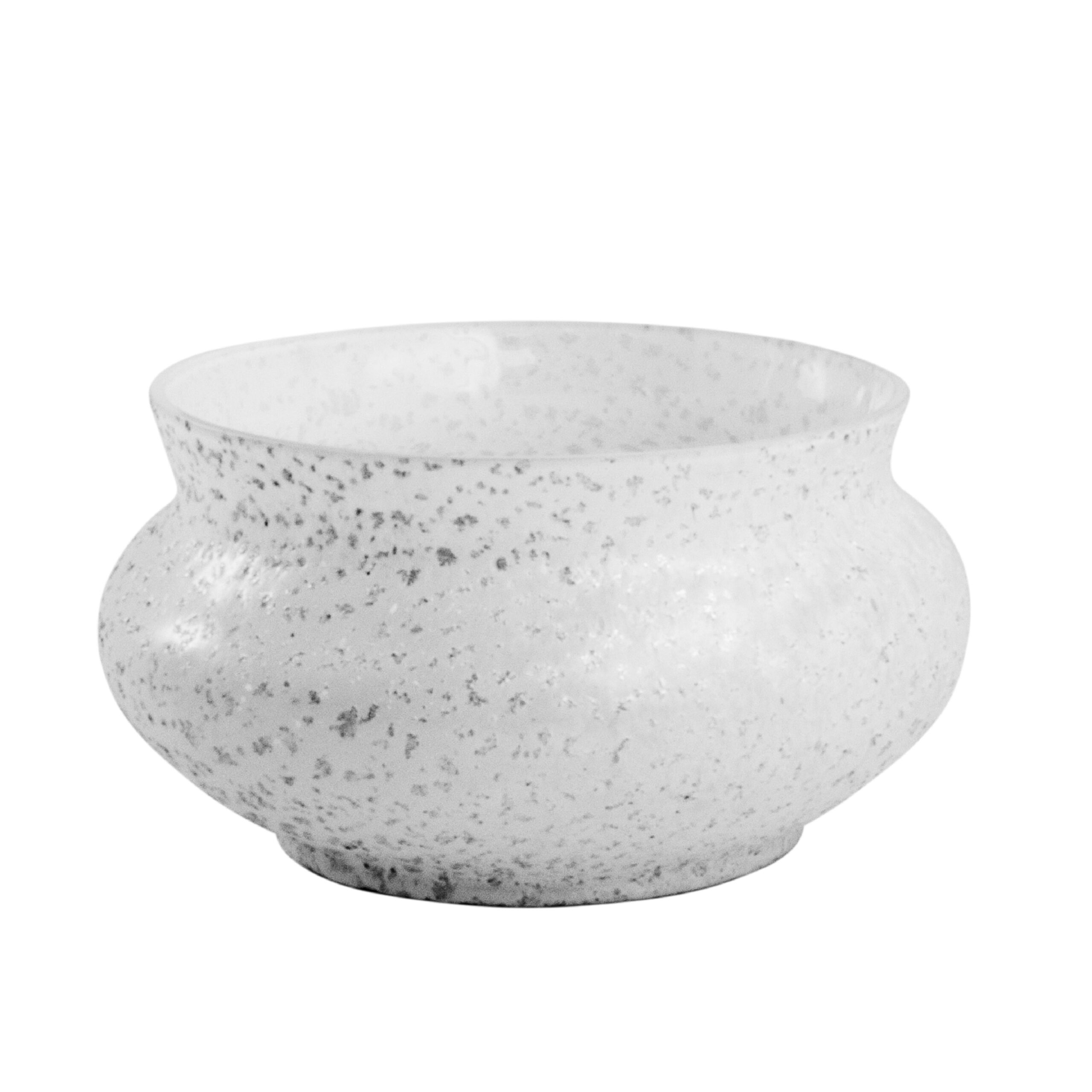 vaso 1 Ciotola-Centrotavola Tintoretto in vetro e argento
