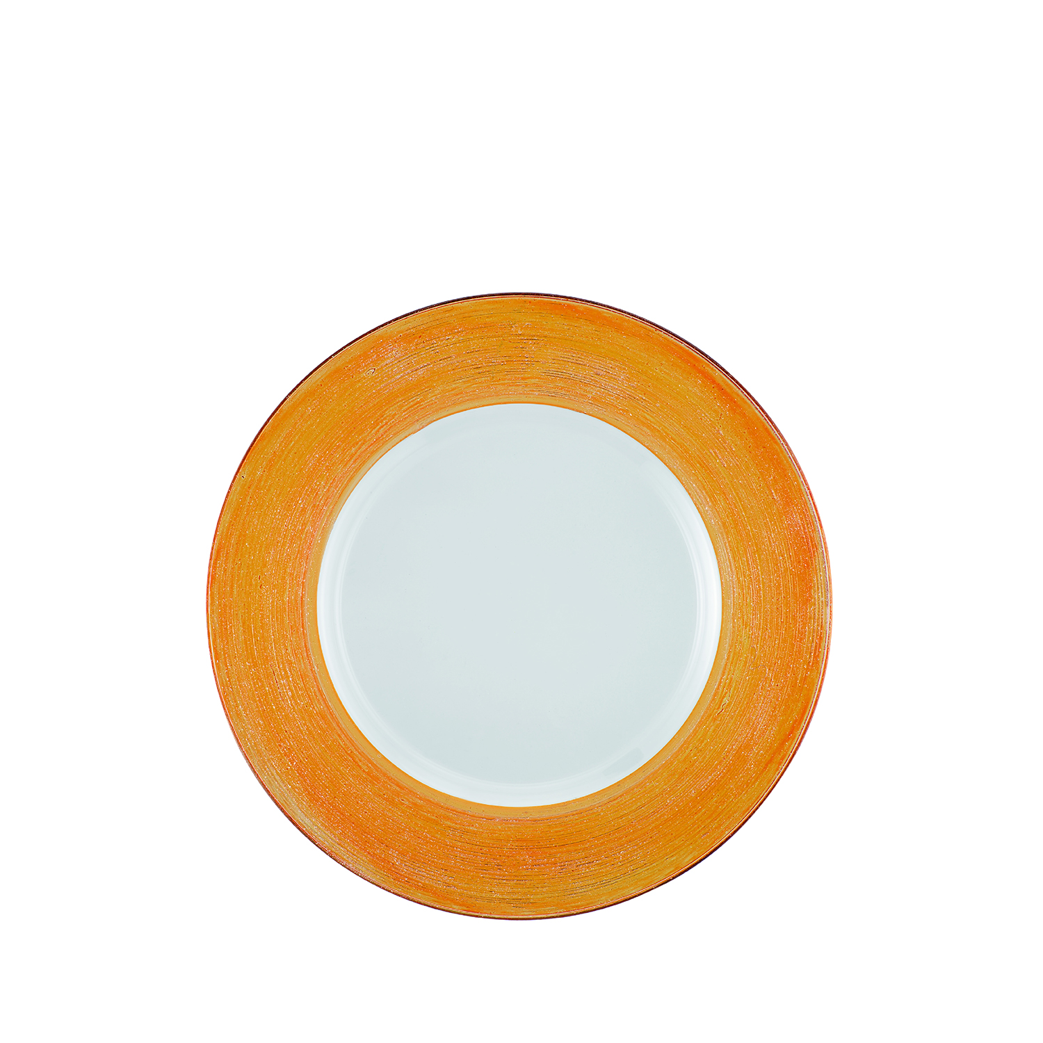 19880172 01 Sottopiatto arancio filo d'argento