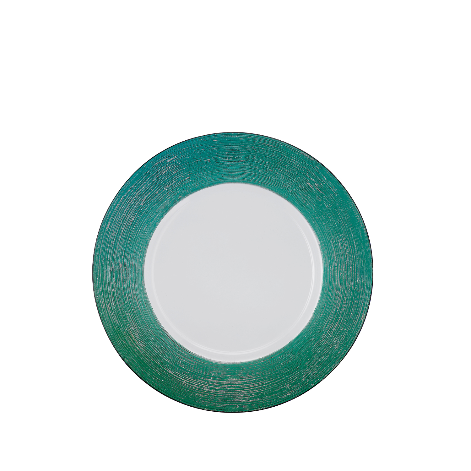 Sottopiatto verde filo d'argento