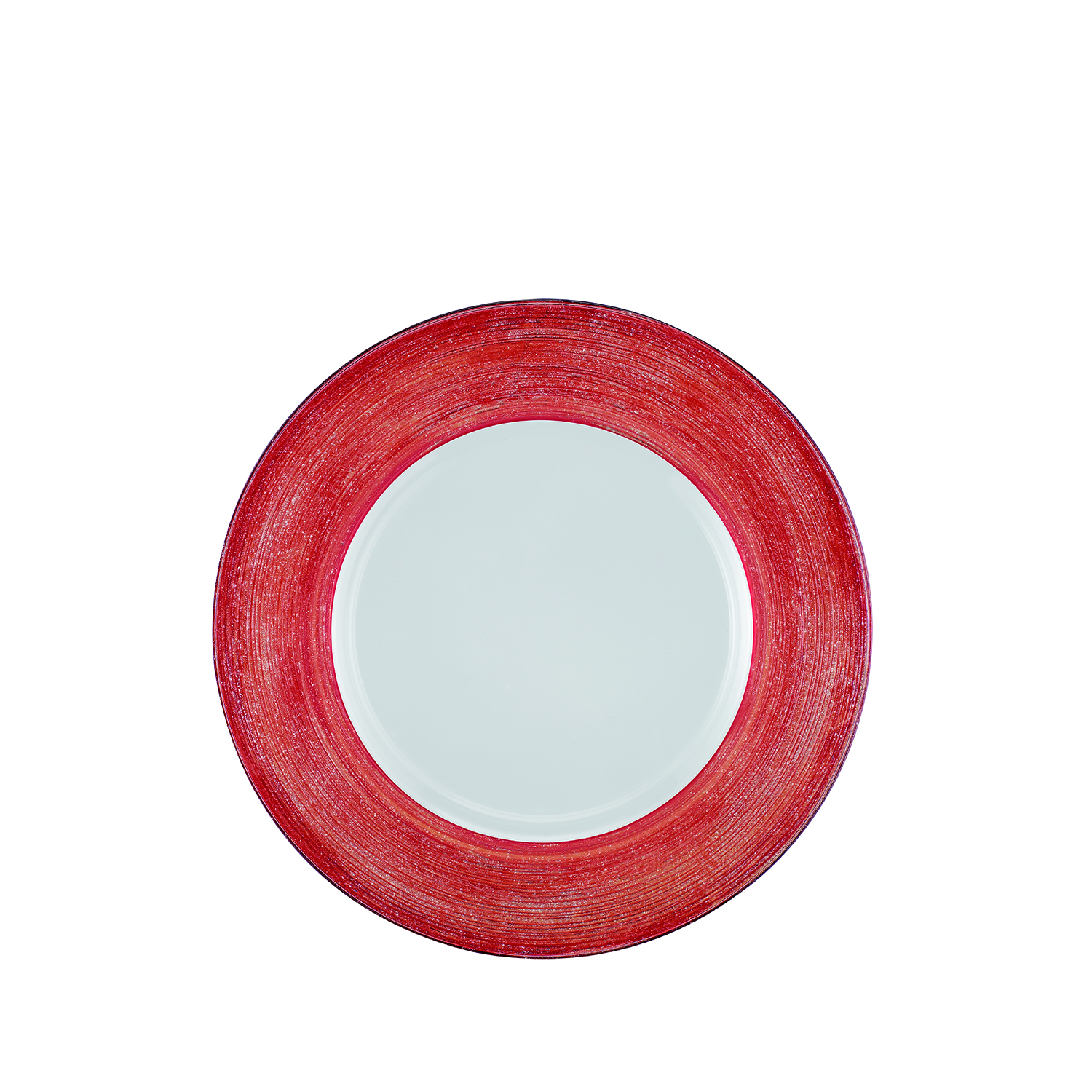 19880176 01 Sottopiatto rosso filo d'argento